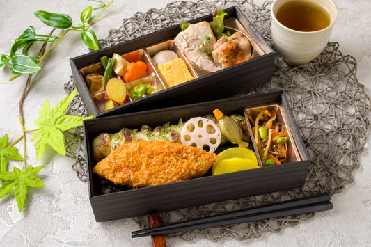 豚ロースと鶏もも西京焼き江戸前ちば海苔弁二段重